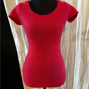 BCBGMaxAzria Vibrant Pink Knit Top